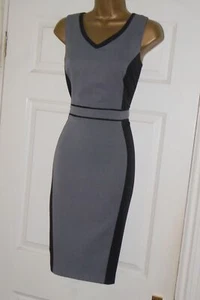 Smart Check Pencil Wiggle Galaxy tailliert Etuikleid Büro Arbeit Kleid Gr 12 14 - Bild 1 von 4