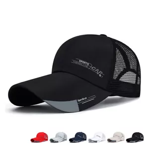 Adjustable Mesh Cap Summer Sun Visor Protection Hat Unisex Sports Baseball Cap ṯ - Picture 1 of 25