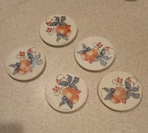 5 CORELLE COORDINATES ABUNDANCE , ABSORBENT COASTERS USA 2006 vintage - Picture 1 of 7