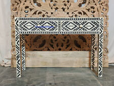 Antique Indian handmade Moroccan Console Table 2 Drawer Desk
