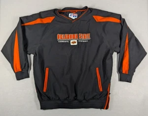 Oklahoma State Cowboys Jacket Mens XL Black Russell Athletic Team Issue Pullover - Picture 1 of 12
