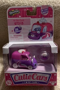 New! Shopkins Cutie Cars QT2-13 Yo Go-Cart Pink Diecast Vehicle & Mini Shopkin - Picture 1 of 7
