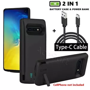 Li_ion Extended Backup USB Battery Charger Case Fit Samsung Galaxy S10e SM-G970U - Picture 1 of 7