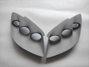 Unpainted FRP Headlight Eyelids Eyebrows Lamp Kits for Mazda RX7 FD3S Type 5-6 - Picture 1 of 5