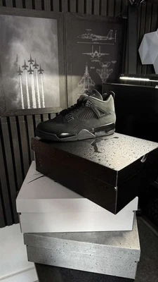 Air Jordan 4 Black Cat Nike 2025 | FV5029-010 | UK Sizes 6.5 - 12 - Image 1 of 4