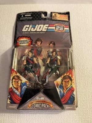 GI Joe 25 Aniversario Tomax Xamot Cómic Paquete de 2 2007 Cobra Twins Figura Leer Foto 1 de 4