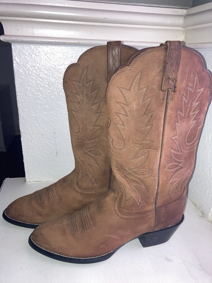 Ariat Women’s Heritage Western Boots Tan Leather Size 8.5 - Image 1 of 4