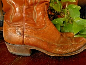 Panhandle Slim By Sanders 9D Vintage Herren Cowboystiefel Thrashed Gebraucht Missbrauch - Bild 1 von 12
