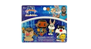 SPACE JAM A NEW LEGACY TUNE SQUAD JUEGO DE PRENDEDORES ESMALTADOS SIN ABRIR NUEVO EN EMBALAJE - Imagen 1 de 2