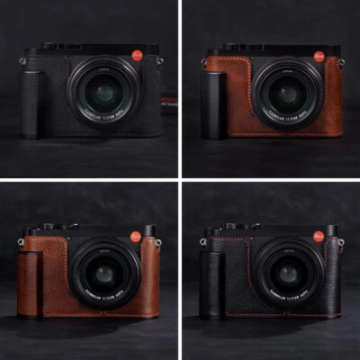 Leica Q3 Q2 Q QP Genuine Leather Insert Camera Cover Handmade Half Case Camera