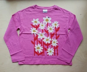 NWOT HANNA ANDERSSON PINK BRIGHT DAISY LONG SLEEVE TEE SHIRT 130 8 - Picture 1 of 5