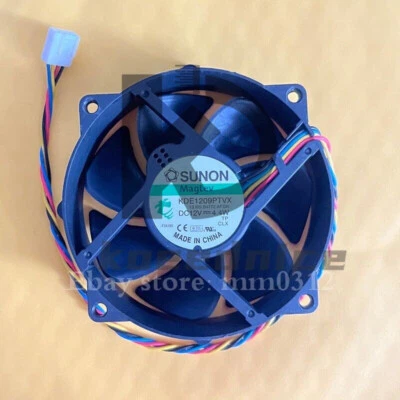New SUNON MagLev KDE1209PTVX 92mm x 25mm 12V 0.37A Cooling Fan 4.4W 4Pin - Image 1 of 2