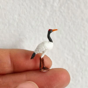 1:12 Maßstab Puppenhaus Miniaturen winziges Zubehör Kran Vogel Landschaftsgestaltung Handarbeit - Bild 1 von 18