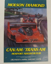 Vintage 1978 Molson Diamond Can Am / Trans Am Car Racing Race Poster
