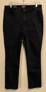 NYDJ Sheri Slim Black Jeans Women’s Size 10 IEUC! - Picture 1 of 5