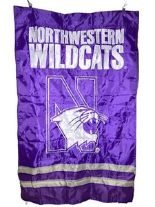 Northwestern Wildcats 28 X 40" Vertical Flag / Banner Indoor / Outdoor - Picture 1 of 2