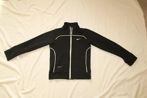 NIKE DRI-FIT KIDS SMALL BLACK FULL ZIP LIGHTWEIGHT JACKET - Picture 1 of 6