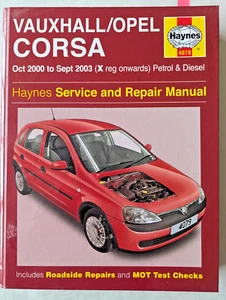 Haynes Vauxhall Corsa C Workshop Manual 2000 to 2003 Petrol And Diesel - Picture 1 of 1