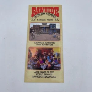 Vintage Rawhide Western Town & Steakhouse Brochure Scottsdale Arizona AZ - Picture 1 of 2