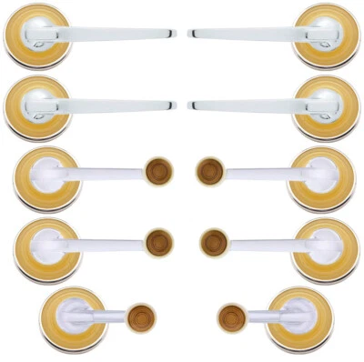 Coche de pasajeros Chevy 1942-48 10 escudos marfil ventilación 4 ventanas manivela manivela puerta manivela Foto 1 de 4