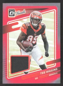 2021 Donruss Optic Tee Higgins #TH-13 Threads Patch Bengals - Picture 1 of 2