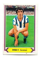DIEGO - REAL SOCIETY 1980-81 CHROME ESTE PANINI LEAGUE 80/81