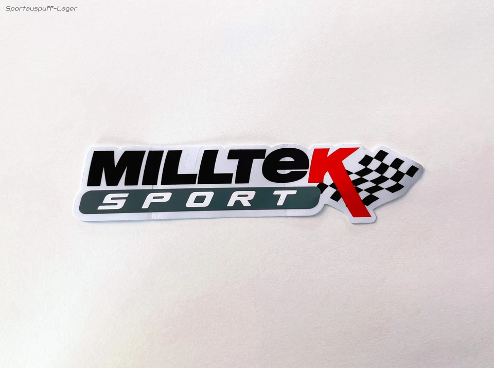 Milltek Sportauspuff Autoaufkleber Sticker Decal Stickerbomb Label in Schwarz - Bild 1 von 1