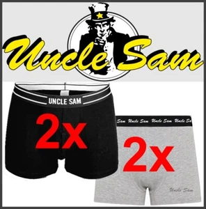 Pack de 2x 2 | UNCLE SAM | negro y gris | calzoncillos boxer elásticos | HOMBRE - Imagen 1 de 3