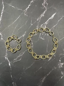 Women's 14K Yellow Gold Plated Chain Necklace 18" - Picture 1 of 7