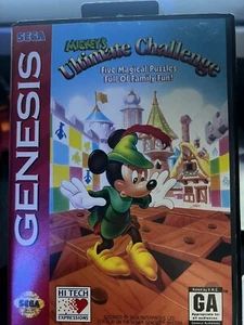 Mickey's Ultimate Challenge (SEGA Genesis, 1994) Cib Complete w/ Manual TESTED - Imagen 1 de 5