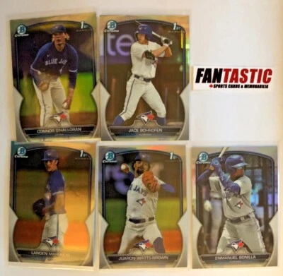 2023 Bowman Draft CHROME Refractor Card YOU PICK - Image 1 of 2