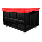  Trolley Storage Box Foldable Sundries Container Multi-use Books Clothes Toy
