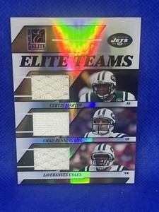 2006 Donruss Elite Teams Gold Tri Patch Curtis Martin Pennington Coles /99 ET-46