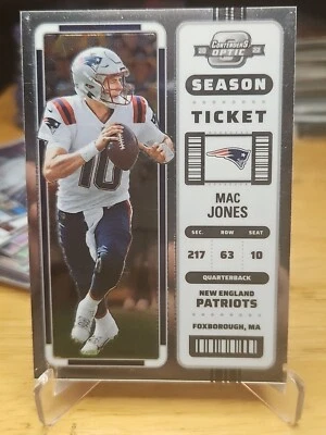 2022 Panini Contenders Optic #50 Mac Jones Season Ticket #50 - Image 1 of 2