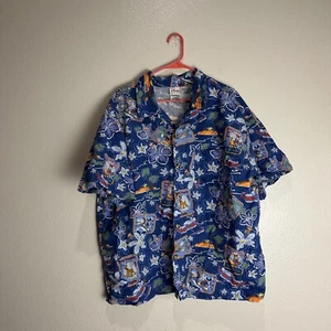 Disneyland Vintage Tiki Surf Hemd mit Knopfleiste Größe XL - Bild 1 von 6