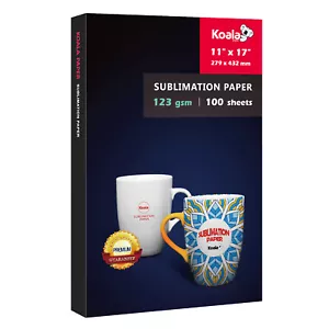 Papel de transferencia de sublimación Koala 11x17 100 hojas 123 g para impresoras de inyección de tinta Epson - Imagen 1 de 9