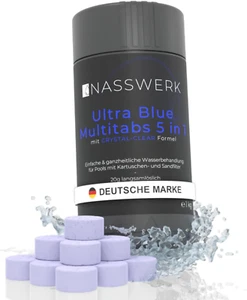 NASSWERK 5in1 Chlortabletten 20g – Pool & Whirlpool Pflege | 1–10kg Multitabs - Bild 1 von 8