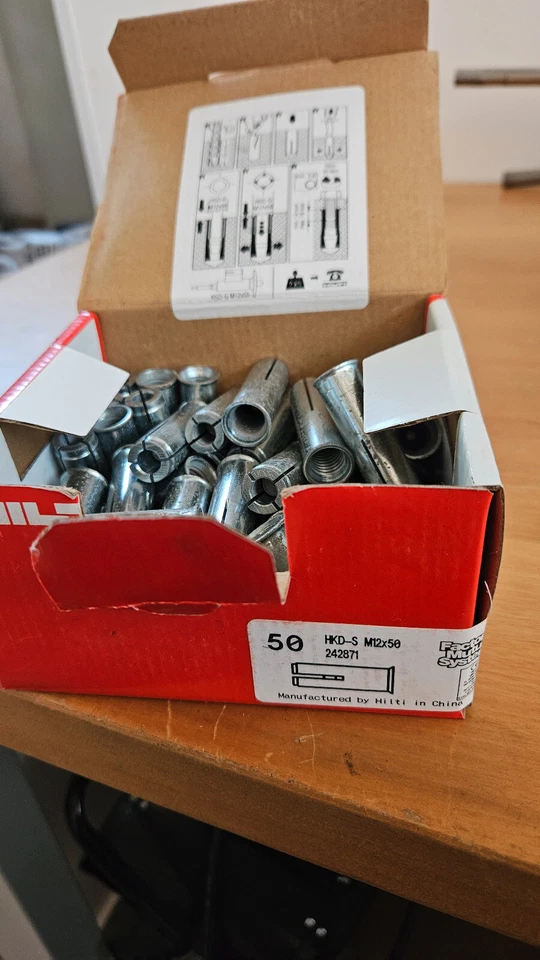 Tasselli HILTI HKD-S M12x50 - Immagine 1 di 3