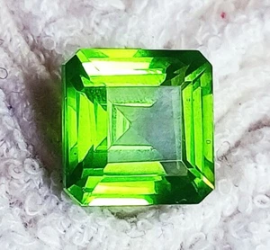 Natürlicher Peridot 9,90 ct Achteckform lose Edelsteine zertifiziert - Bild 1 von 6