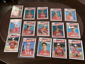 1985 Topps 401 Mark McGwire Plus Other 1984 USA Baseball Team Card Lot