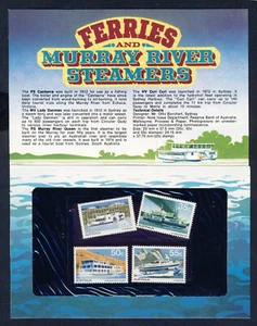 AUSTRALIA 1979 Murray River Steamers PRESENTATION PACK SEALED SG 704 to 707 MNH - Picture 1 of 2