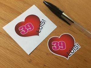 Luis Salom 39 Herz Aufkleber (Paar) - Bild 1 von 1