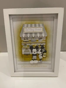 Hallmark Disney Mickey and Minnie Life's a Treat Papercraft Framed Art 10.5"x8" - Picture 1 of 3