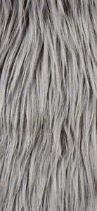 9” X60” Grey Faux Fur piece Great For Gnomes Beards, Collars, Crafts, Sewing - Picture 1 of 2