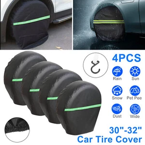 4pcs 30-32" Waterproof Tire Covers Truck SUV RV Trailer Camper Wheel Protectors - Picture 1 of 9