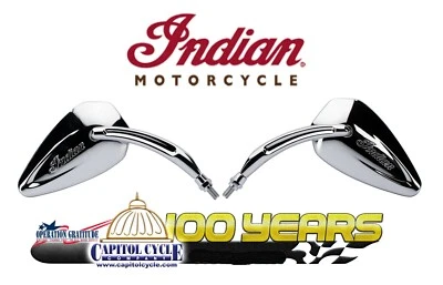 2880132-156 Indian OEM Pinnacle Mirrors in Chrome, Pair  Foto 1 de 2