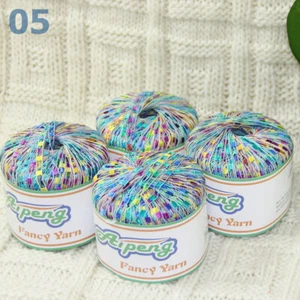 Sale New Lot of 4 ballsx50g High-quality Nylon Ladder Track Knitting Yarn Gold - Picture 1 of 8