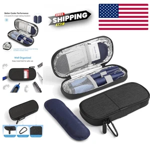 Compact Insulin Cooler Case - Waterproof Travel Solution with Reusable Ice Packs - Picture 1 of 9