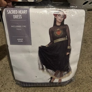 Sacred Heart Dress Halloween Costume Gothic Adult Women's L/XL NEW - Picture 1 of 3
