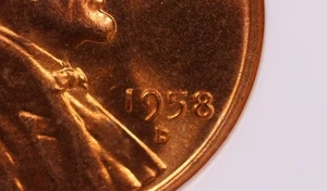 Centavos de trigo Lincoln 1958-D/D, rojo ANACS MS65. R.P.M.M., Tienda #0866 - Imagen 1 de 4